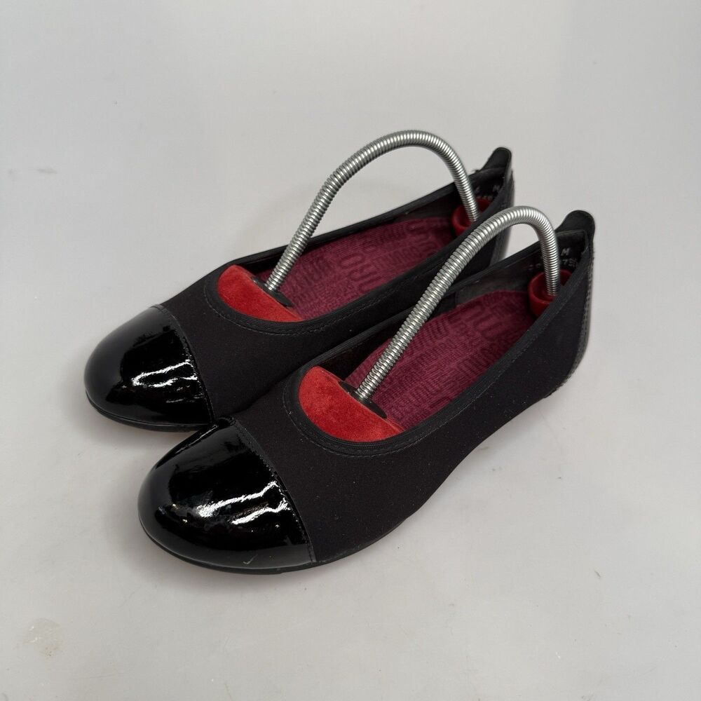 Munro Slip-On Loafer Shoes Size 6M Traveler Black Stretch Fabric Made In USA - Picture 4 of 16